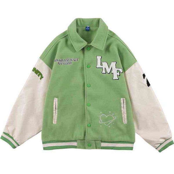 streetwear 2021 harajuku varsity jacket cupid towel embroidery patchwork baseball jackets hip hop fashion couplege coats t220728, Black;brown
streetwear 2021 harajuku varsity jacket cupid towel embroidery patchwork baseball jackets hip hop fashion couplege coats t220728, Black;brown