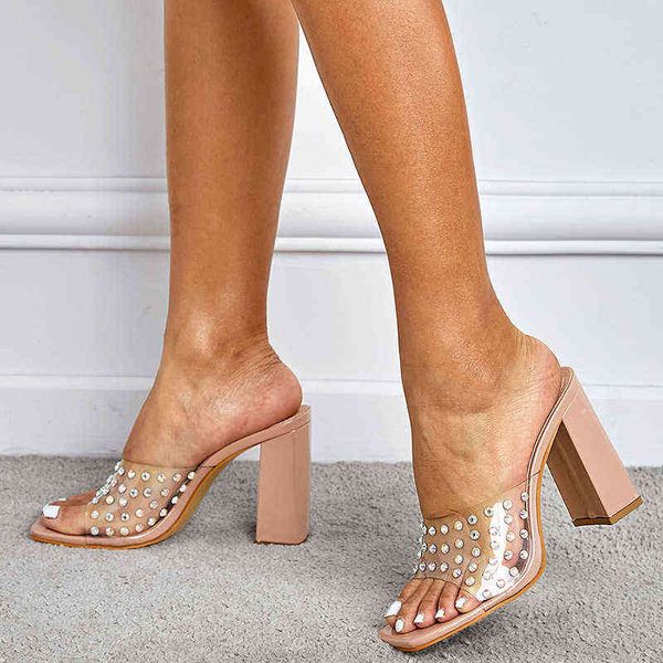slippers new thick heel rhinestone transparent square head fashion outdoor popular high women s sandals 2022 220514, Black
slippers new thick heel rhinestone transparent square head fashion outdoor popular high women s sandals 2022 220514, Black