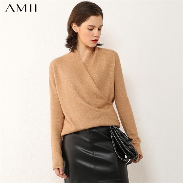 amii minimalism autumn winter sweaters for women fashion solid vneck wool womens sweater female pullover 12040714 201221, White;black
amii minimalism autumn winter sweaters for women fashion solid vneck wool womens sweater female pullover 12040714 201221, White;black
