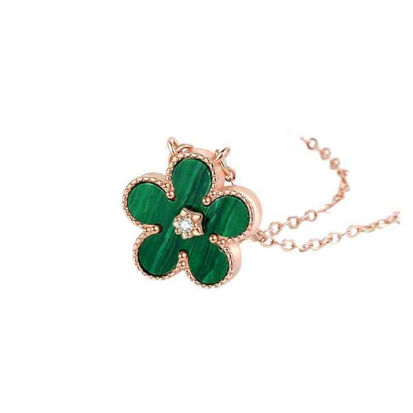 five-petal female fritillary flower clavicle chain small dign light luxury necklace, Silver
five-petal female fritillary flower clavicle chain small dign light luxury necklace, Silver