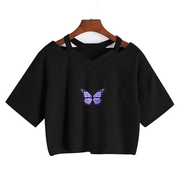 summer women gothic tshirts butterfly crop girls short sleeve punk harajuku tee fashion vintage vneck cute short 220530, White
summer women gothic tshirts butterfly crop girls short sleeve punk harajuku tee fashion vintage vneck cute short 220530, White