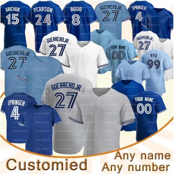 baseball jersey vladimir guerrero jr. george springer bo bichette yusei kikuchi cavan biggio randal grichuk carter hyun-jin ryu matt chapman, Blue;black
baseball jersey vladimir guerrero jr. george springer bo bichette yusei kikuchi cavan biggio randal grichuk carter hyun-jin ryu matt chapman, Blue;black