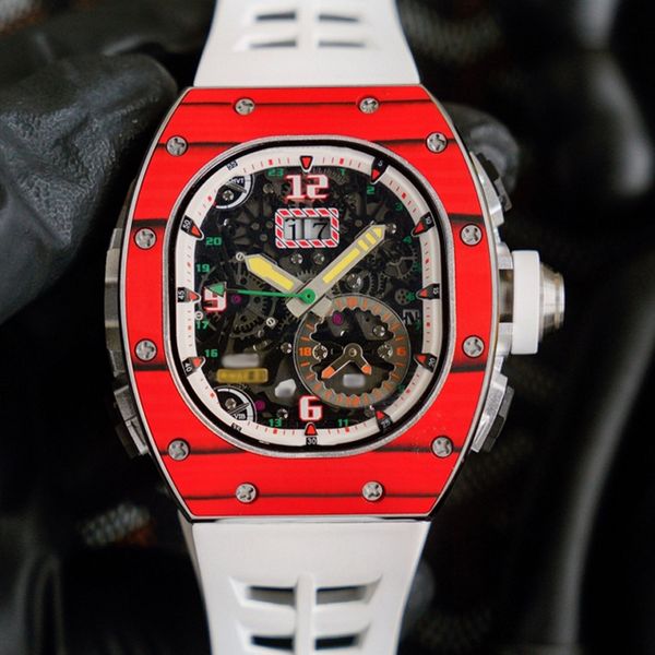 2022 new fashion watch men luxury brand red case white rubber strap automatic mechanical self-winding sweeping watches with box, Slivery;brown
2022 new fashion watch men luxury brand red case white rubber strap automatic mechanical self-winding sweeping watches with box, Slivery;brown