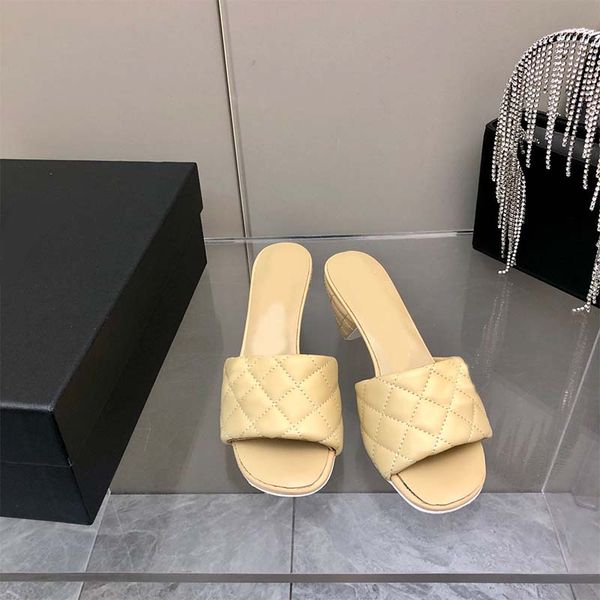 woman slipper sheepskin upper round toe hardware summer slides rhombus genuine leather outsole sandal for women elegant temperament shopping, Black
woman slipper sheepskin upper round toe hardware summer slides rhombus genuine leather outsole sandal for women elegant temperament shopping, Black