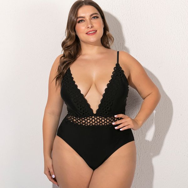 deep v black swimsuit swimwear women large size 5xl swimming suit female bathing suit beachwear lady y200910, White;black
deep v black swimsuit swimwear women large size 5xl swimming suit female bathing suit beachwear lady y200910, White;black