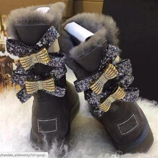2020 new australian snow boots middle tube fashion warm women's cotton shoes bowknot drill snowshoe size a22294h, Black
2020 new australian snow boots middle tube fashion warm women's cotton shoes bowknot drill snowshoe size a22294h, Black