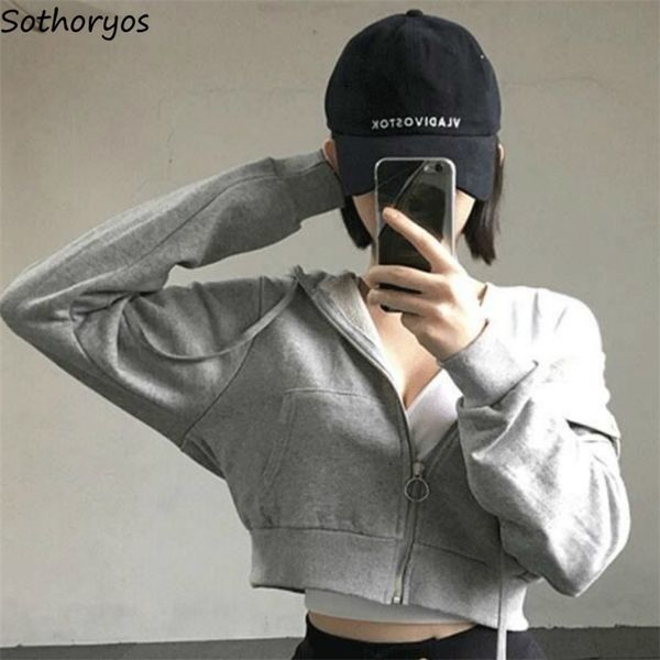 hoodies women hooded solid short style zipper slim harajuku chic trendy simple allmatch thin long sleeve ulzzang streetwear 220721, Black
hoodies women hooded solid short style zipper slim harajuku chic trendy simple allmatch thin long sleeve ulzzang streetwear 220721, Black