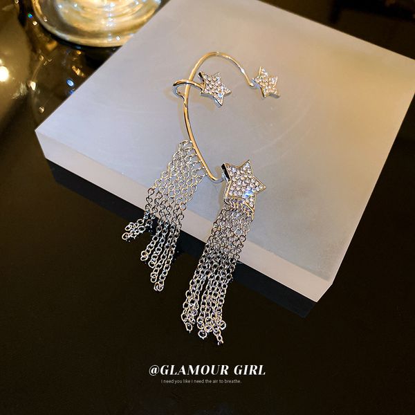 diamond xingx tassel ear hanging single korean high-grade rococo style non-piercing ear clip earrings graceful eardrop, Golden
diamond xingx tassel ear hanging single korean high-grade rococo style non-piercing ear clip earrings graceful eardrop, Golden