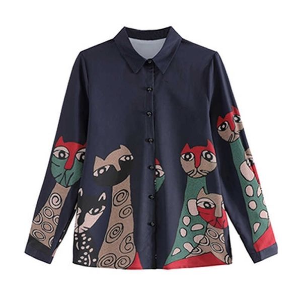 plus size vintage cat printing shirts fashion women blouses spring autumn long sleeve blouses clothes blusas mujer 210702, White
plus size vintage cat printing shirts fashion women blouses spring autumn long sleeve blouses clothes blusas mujer 210702, White