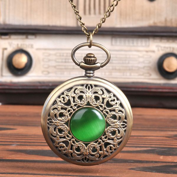 10pcs green gem eye large pocket watch carved hollow flap emerald pocket watches 8063, Slivery;golden
10pcs green gem eye large pocket watch carved hollow flap emerald pocket watches 8063, Slivery;golden