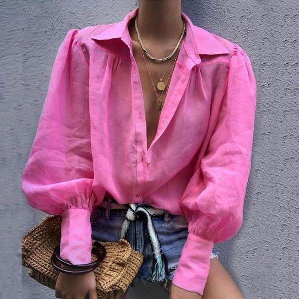 women's blouses & shirts lipswag autumn notched collar ol blouse women lantern long sleeve button blusa loose shirt solid color femme t, White
women's blouses & shirts lipswag autumn notched collar ol blouse women lantern long sleeve button blusa loose shirt solid color femme t, White