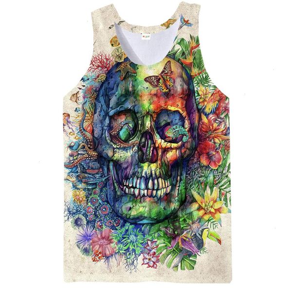 rainbow skull tank for men summer skeleton 3d print sleeveless sport gym novelty beach hip hop la running vest, White;black
rainbow skull tank for men summer skeleton 3d print sleeveless sport gym novelty beach hip hop la running vest, White;black