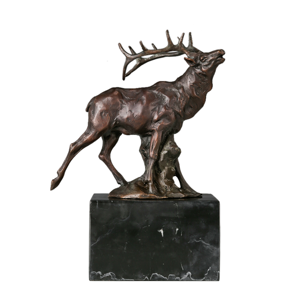auspicious bronze deer statue l office sculpture furnishings home soft decoration, Silver
auspicious bronze deer statue l office sculpture furnishings home soft decoration, Silver