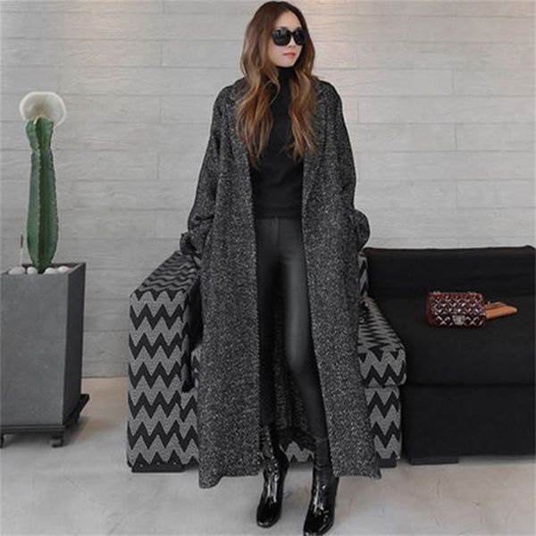 johnature wool korean women coats autumn winter turn-down collar pockets loose long warm coats 201222, Black
johnature wool korean women coats autumn winter turn-down collar pockets loose long warm coats 201222, Black