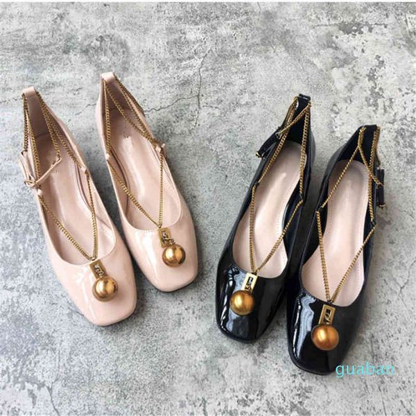 dress shoes women's shoes chain design and belt square head office high heels 2 colors, Black
dress shoes women's shoes chain design and belt square head office high heels 2 colors, Black