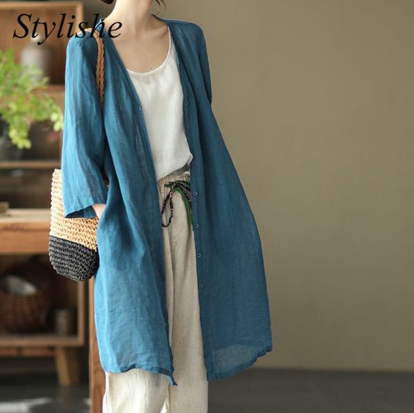 long blouses women summer solid loose women kimono sleeve v neck female shirt vintage candy color outerwear casual 220810, White
long blouses women summer solid loose women kimono sleeve v neck female shirt vintage candy color outerwear casual 220810, White