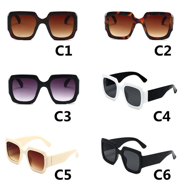 oversized square sunglasses mens womens luxury sun glasses designer letter frame eyewear uv protection with box, White;black
oversized square sunglasses mens womens luxury sun glasses designer letter frame eyewear uv protection with box, White;black