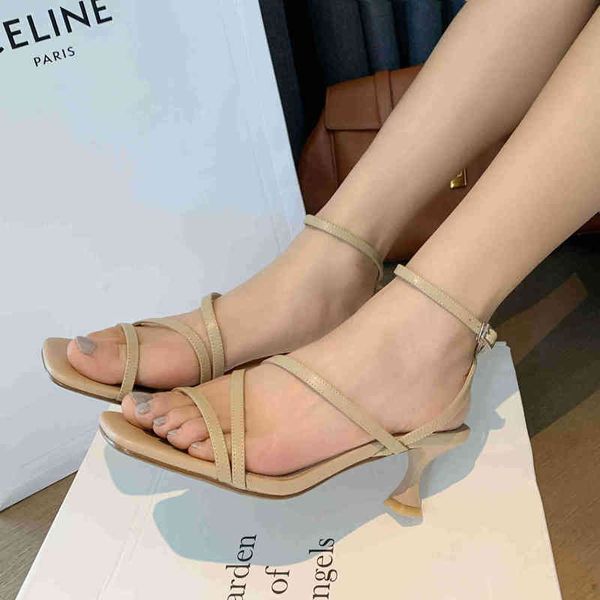 osunlina lady sandals genuine leather square toe thin 5.5cm high heels buckle strap footwear handmade elegant shoes 2021 summer t220730, Black
osunlina lady sandals genuine leather square toe thin 5.5cm high heels buckle strap footwear handmade elegant shoes 2021 summer t220730, Black