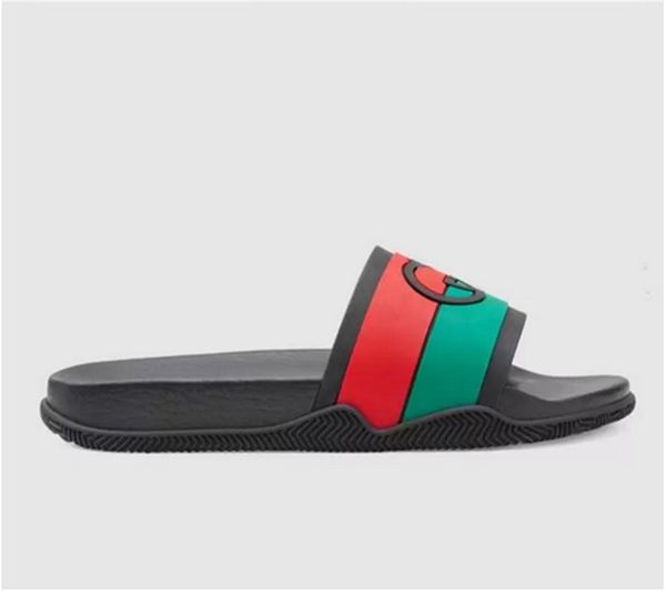2022 female male slippers striped interlocking letter vibrant color summer easy to wear fashion lady men rubber slides 35-46, Black
2022 female male slippers striped interlocking letter vibrant color summer easy to wear fashion lady men rubber slides 35-46, Black