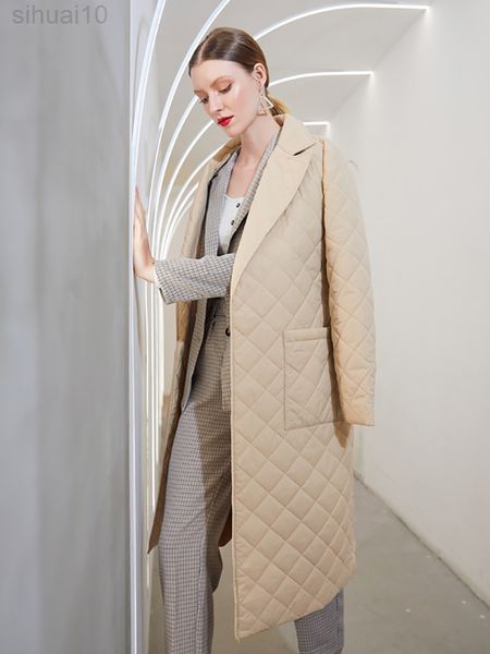 fashion female winter windproof jacket casual sashes women winter parka long straight coat with rhombus pattern l220730, Black
fashion female winter windproof jacket casual sashes women winter parka long straight coat with rhombus pattern l220730, Black