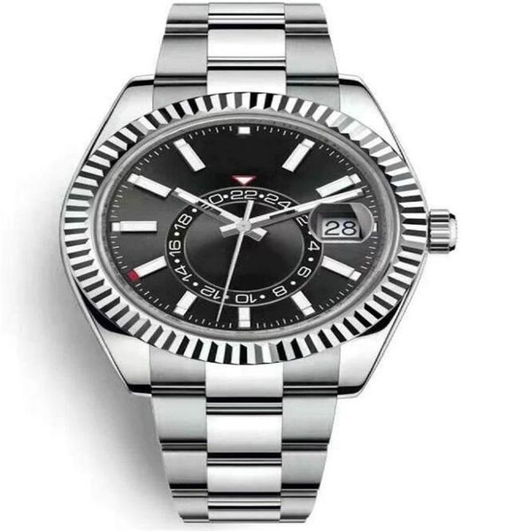 men watches waterproof dual time zone luxury 904l stainless steel watches automatic mechanical sweep movement male wristwatches, Slivery;brown
men watches waterproof dual time zone luxury 904l stainless steel watches automatic mechanical sweep movement male wristwatches, Slivery;brown