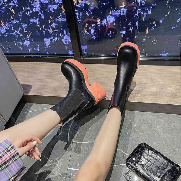 boots high heel martin boots women's autumn and winter chelsea chimney middle tube thick bottom real leather children's, Black
boots high heel martin boots women's autumn and winter chelsea chimney middle tube thick bottom real leather children's, Black