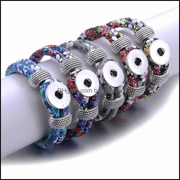 charm bracelets jewelry new fashion snap bracelet buttons fit 18mm flower printed leather for women summer drop delivery 2021 nihzv, Golden;silver
charm bracelets jewelry new fashion snap bracelet buttons fit 18mm flower printed leather for women summer drop delivery 2021 nihzv, Golden;silver