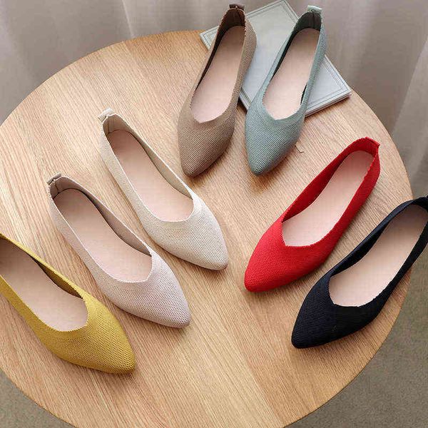 women dress shoes 2022 vrouwen soft knit stretch ballet flat puntschoen slip casual loafers fashion zomer ademend mesh lady schoenen mocassi, Black
women dress shoes 2022 vrouwen soft knit stretch ballet flat puntschoen slip casual loafers fashion zomer ademend mesh lady schoenen mocassi, Black