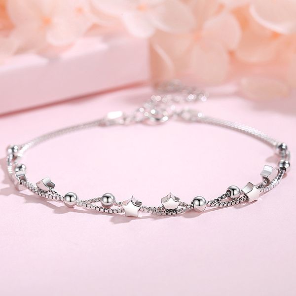 swarovski element star 925 sterling silver bracelet link female niche design student korean version simple personality sen valentine's, Black
swarovski element star 925 sterling silver bracelet link female niche design student korean version simple personality sen valentine's, Black
