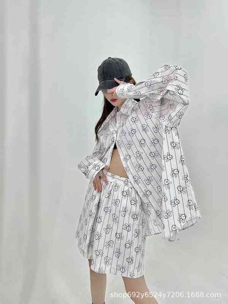 women's blouses & shirts spring and summer niche design personalized full body palm printed long sleeved shirt fashionable loose casual, White
women's blouses & shirts spring and summer niche design personalized full body palm printed long sleeved shirt fashionable loose casual, White