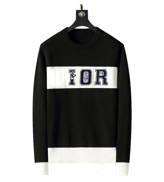 men sweaters autumn winter fashion casual long sleeved sweater embroidery letter pattern designer sweatshirt mens knitted clothes, White;black
men sweaters autumn winter fashion casual long sleeved sweater embroidery letter pattern designer sweatshirt mens knitted clothes, White;black