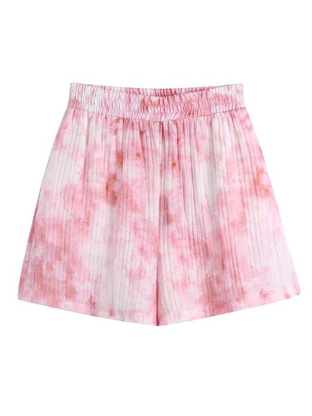 women's shorts yenkye 2022 vintage tie dye print women elastic high waist casual short pants summer pantalones cortos, White;black
women's shorts yenkye 2022 vintage tie dye print women elastic high waist casual short pants summer pantalones cortos, White;black