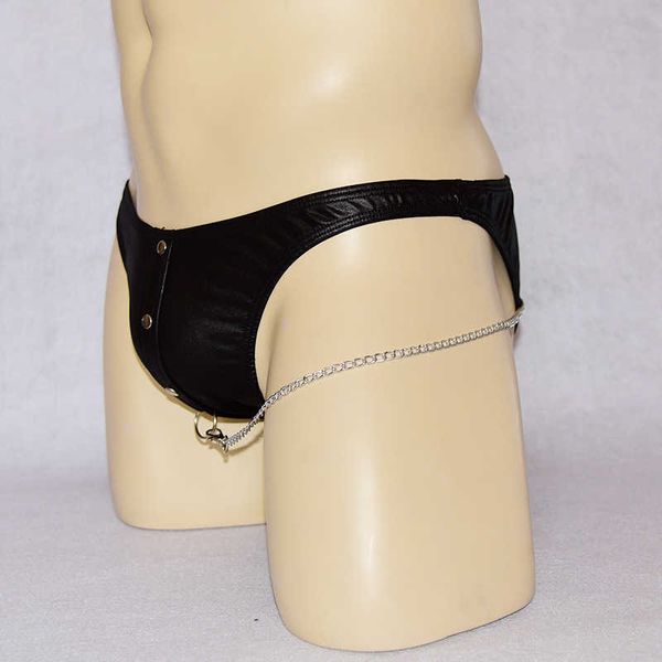 2022 adultshop ye zimei' underwear briefs men' black pu patent leather rivet u convex metal chain, Red;black
2022 adultshop ye zimei' underwear briefs men' black pu patent leather rivet u convex metal chain, Red;black