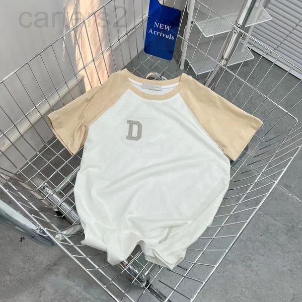 women's t-shirt designer 2022s summer new dr letter embroidery stitching contrast color fashion aging round neck loose short sleeve wom, White
women's t-shirt designer 2022s summer new dr letter embroidery stitching contrast color fashion aging round neck loose short sleeve wom, White