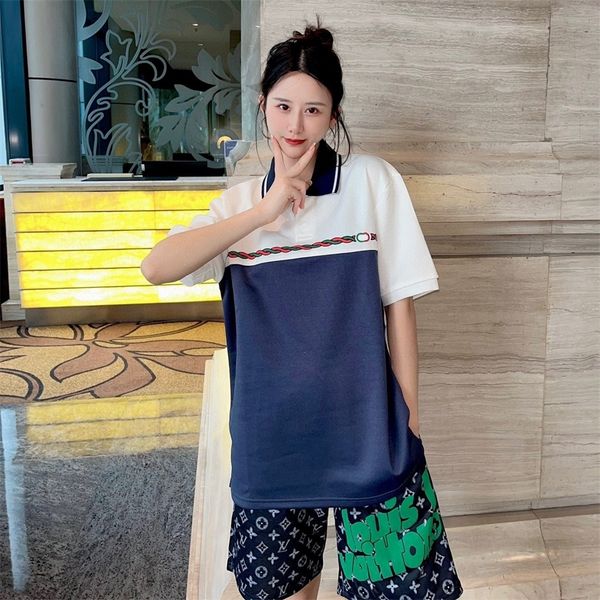 family spring new lovers' double ribbon lapel t-shirt for men women 80% off factory wholesale, White
family spring new lovers' double ribbon lapel t-shirt for men women 80% off factory wholesale, White