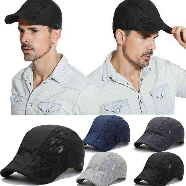 men summer casual beret hat flat hat breathable mesh cap newspaper boy style adjustable summer fashion solid color black hat for women j2207, Blue;gray
men summer casual beret hat flat hat breathable mesh cap newspaper boy style adjustable summer fashion solid color black hat for women j2207, Blue;gray