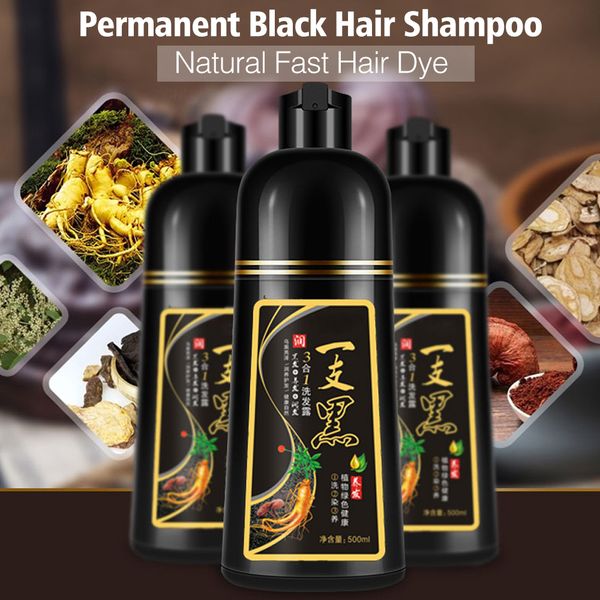 500ml permanent black hair shampoo organic natural fast hair dye plant essence black hair color dye shampoo for women men perfec
500ml permanent black hair shampoo organic natural fast hair dye plant essence black hair color dye shampoo for women men perfec