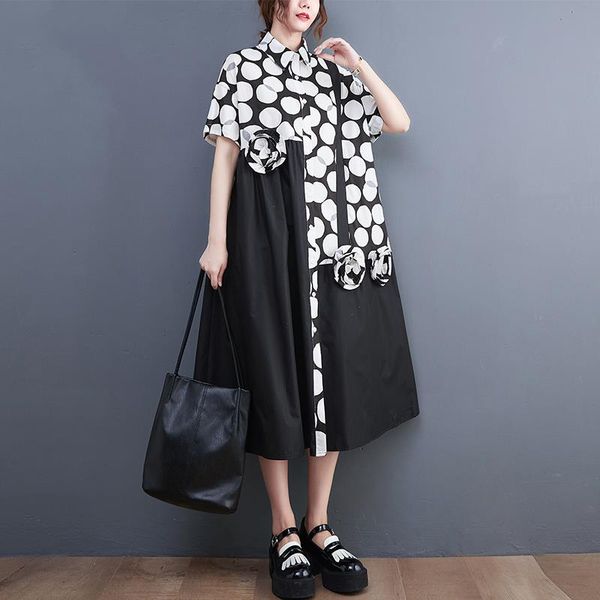 arrival japanese style print casual dresses polka dot pacthwork street fashion chic girls loose summer dress women midi, Black;gray
arrival japanese style print casual dresses polka dot pacthwork street fashion chic girls loose summer dress women midi, Black;gray