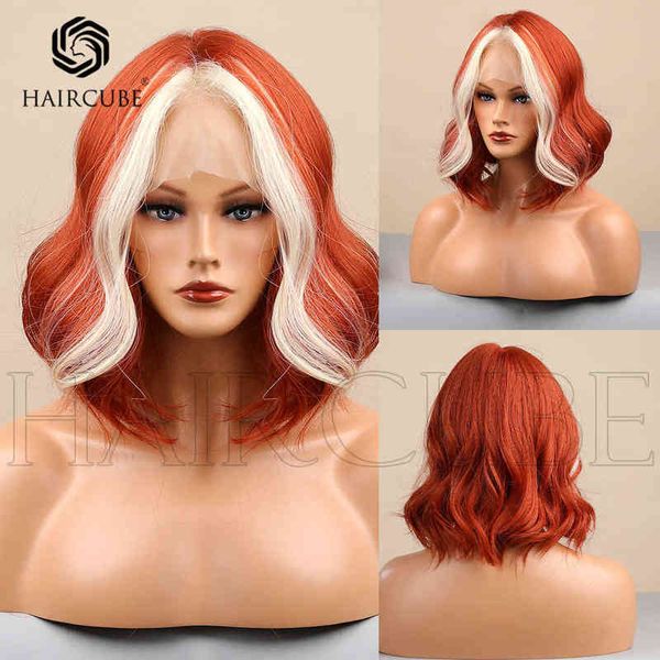 wigs women synthetic wigs new arrivals new front lace orange highlights white small t-neck shoulder length short curly hair wigs 220601, Black
wigs women synthetic wigs new arrivals new front lace orange highlights white small t-neck shoulder length short curly hair wigs 220601, Black