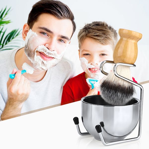 shaving brush badger hair 26mm wood handle clear acrylic stand stainless steel bowl for men wet shave brushes set gift perfectio
shaving brush badger hair 26mm wood handle clear acrylic stand stainless steel bowl for men wet shave brushes set gift perfectio