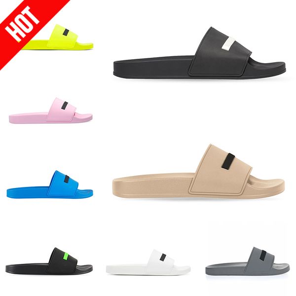 2022 men women designer slippers summer pool slides black fluo green white cool grey beige blue pink yellow mens rubber scuffs sandals paris
2022 men women designer slippers summer pool slides black fluo green white cool grey beige blue pink yellow mens rubber scuffs sandals paris