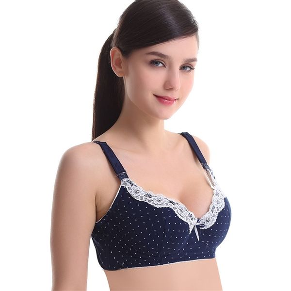 nursing cotton maternity underwire dots printed push up plus size feeding bra for pregnant women pregnacy bras 210318, White
nursing cotton maternity underwire dots printed push up plus size feeding bra for pregnant women pregnacy bras 210318, White