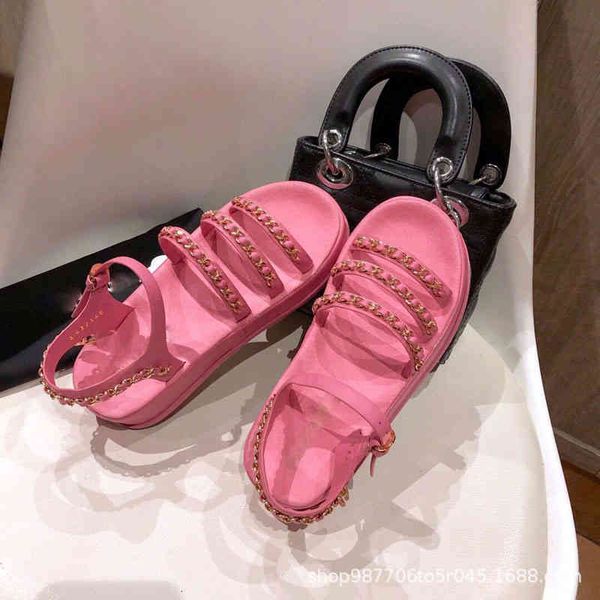 sandals xiaoxiangjia leather chain thick bottom women's sandals fashion elevated temperament ladies' shoes yoaz, Black
sandals xiaoxiangjia leather chain thick bottom women's sandals fashion elevated temperament ladies' shoes yoaz, Black
