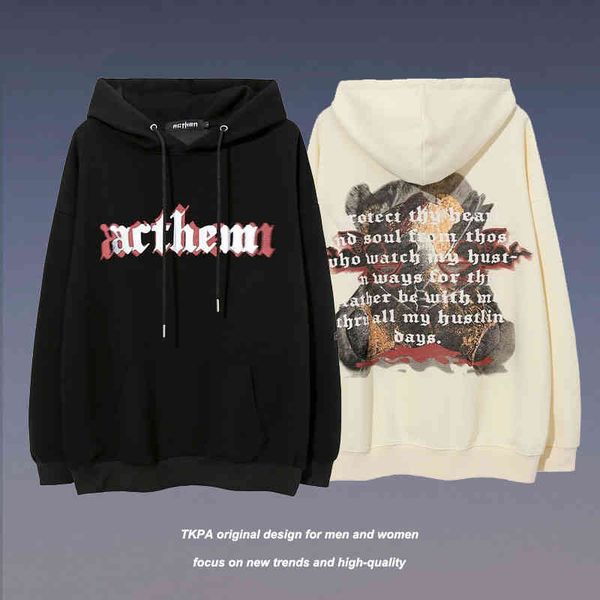 tkpa national chaogao street american hip hop hoodie for men and women ins fashion couple autumn winter, Black
tkpa national chaogao street american hip hop hoodie for men and women ins fashion couple autumn winter, Black
