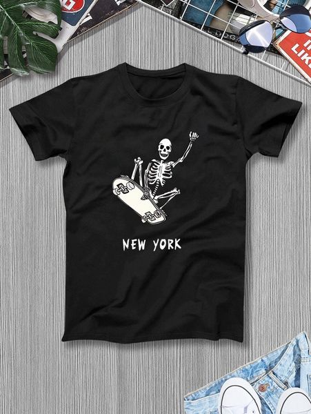 men skeleton & letter graphic tee d9zn#, White;black
men skeleton & letter graphic tee d9zn#, White;black