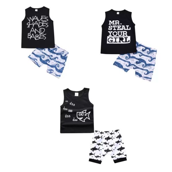 kids clothing sets summer baby boy clothes cartoon fish shark print for boys outfits toddler fashion t-shirt shorts children suits, White
kids clothing sets summer baby boy clothes cartoon fish shark print for boys outfits toddler fashion t-shirt shorts children suits, White