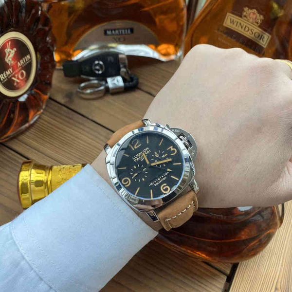 paneras versatile casual fashion men's watch with stainless steel brand luxury sports chronograph, Slivery;brown
paneras versatile casual fashion men's watch with stainless steel brand luxury sports chronograph, Slivery;brown