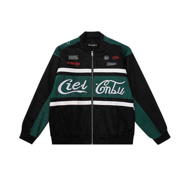 retro color new match letter striped stand autumn motorcycle jacket mens harajuku streetwear outwear casual windbreaker coat t220728, Black;brown
retro color new match letter striped stand autumn motorcycle jacket mens harajuku streetwear outwear casual windbreaker coat t220728, Black;brown