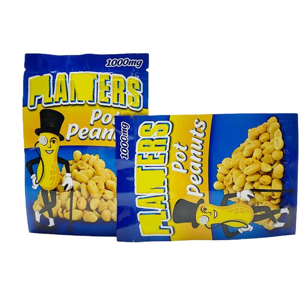 1000mg empty edible packaging snack packing plastic mylar bag planters pot peanuts smell proof with zipper
1000mg empty edible packaging snack packing plastic mylar bag planters pot peanuts smell proof with zipper