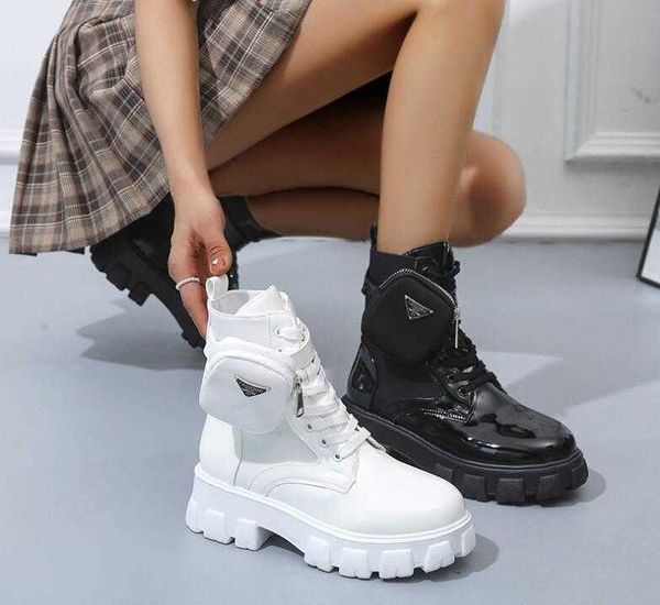 woman glossy plus size boots pocket strap with bright personality style chunky lace up ankle for women autumn round toe combat black
woman glossy plus size boots pocket strap with bright personality style chunky lace up ankle for women autumn round toe combat black
